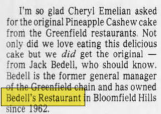 Bedells Restaurant (The Moose Preserve) - Jul 1984 Article On Former Operator (newer photo)